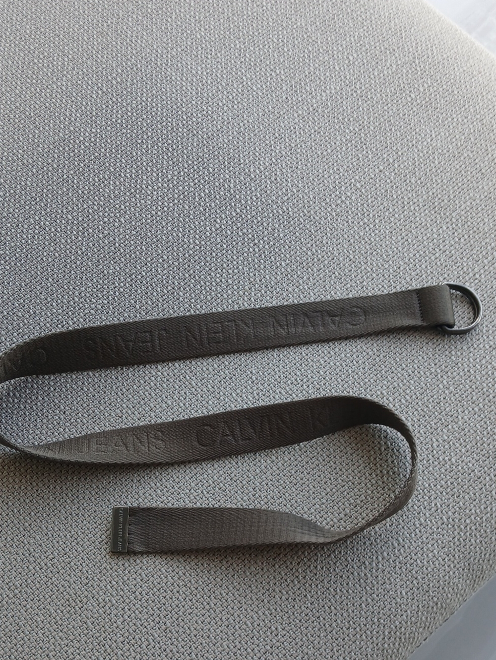Calvin Klein Jeans Black Webbing Belt with D-Ring